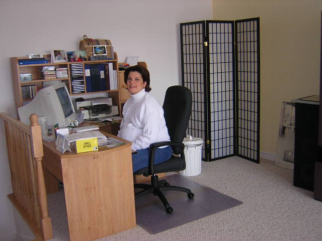 Mars 2004: Marie-Jo dans la mezzanine