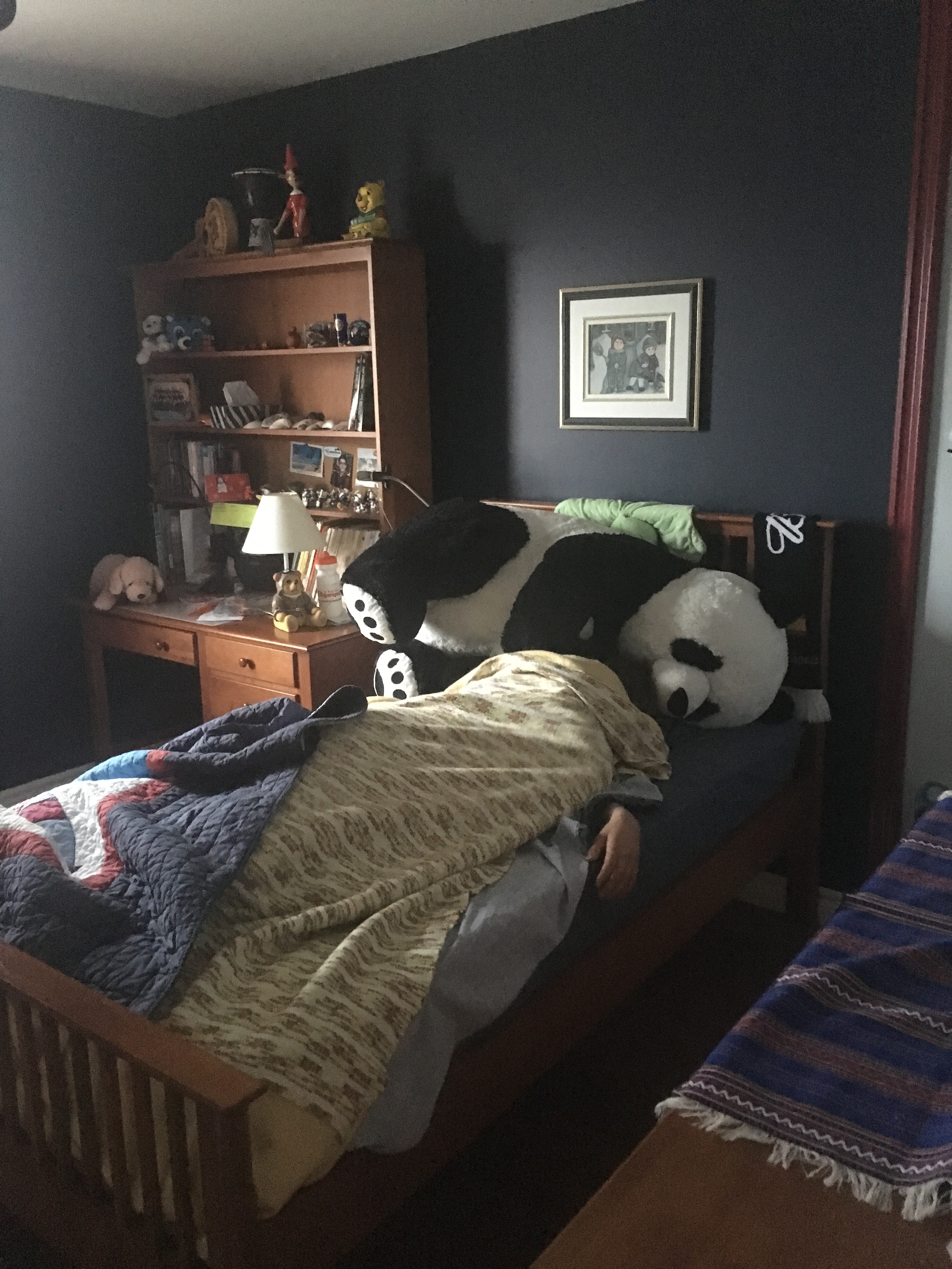 Avec son panda ... on dort (Mai 2017)
